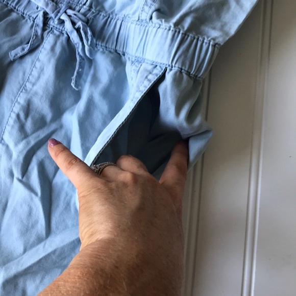 7 FAM romper blue chambray zip up stretch kids - Picture 3 of 8